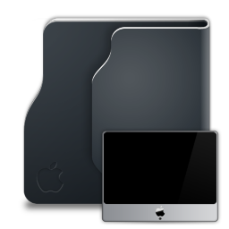 Black Terra iMac Icon 256x256 png